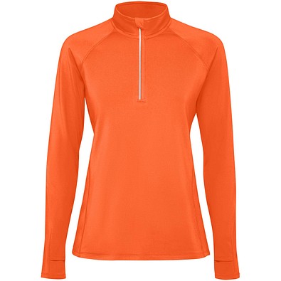 Estambul Half-Zip Sweatshirt für Damen, Fire orange, M