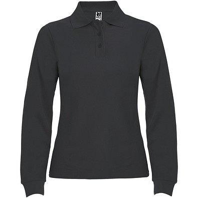 Estrella Langarm Poloshirt für Damen, Dark Lead, S