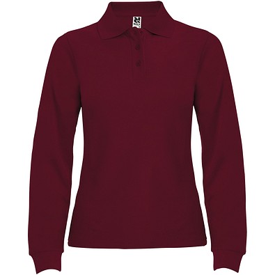Estrella Langarm Poloshirt für Damen, Garnet, 3XL