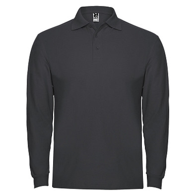Estrella Langarm Poloshirt für Herren, Dark Lead, 3XL