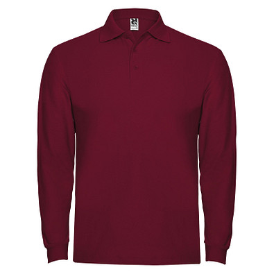 Estrella Langarm Poloshirt für Herren, Garnet, 3XL