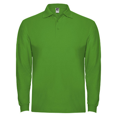 Estrella Langarm Poloshirt für Herren, Grass Green, 3XL