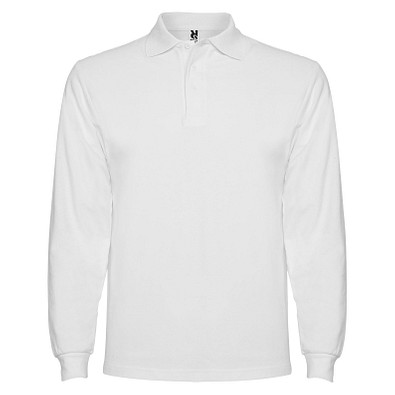 Estrella Langarm Poloshirt für Herren, weiss, L