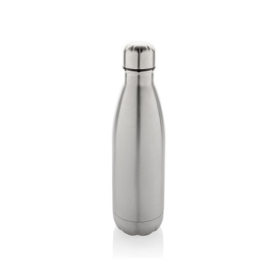 Eureka einwandige Wasserflasche aus RCS rec. Stainless-Steel, silber
