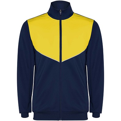 Evans Trainingsanzug für Kinder, Navy Blue/gelb, 4