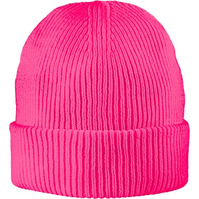 Exclusive Recycled Fine Rib Beanie, Rosa