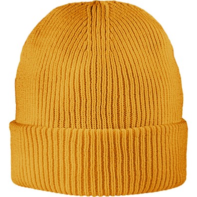 Exclusive Recycled Fine Rib Beanie, Senf