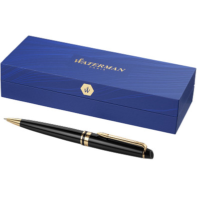 WATERMAN Drehkugelschreiber Expert, blaue Mine, schwarz,gold