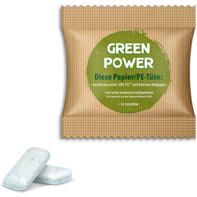 Extra Professional Strong Mint Gums, 3 g, Verbundfolie weiß, inkl. Druck