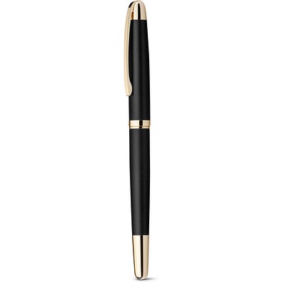 EZEKIEL ROLLER. Metallroller mit goldenen Akzenten, Schwarz