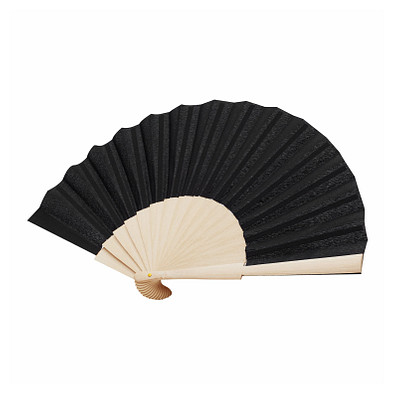 Faltbarer Fächer ECO COOL,schwarz