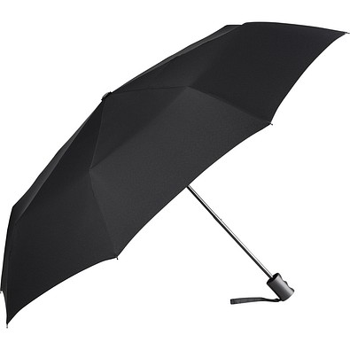 FARE® ÖkoBrella Mini-Taschenschirm, Kunststoffgriff, schwarz