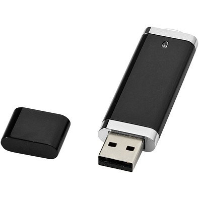 Flat USB-Stick, schwarz, 8GB