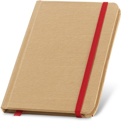 FLAUBERT. Notizbuch mit Hardcover aus Karton, 160 unlinierten, Rot