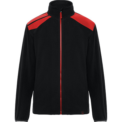 Fleecejacke Terrano in kombinierten Farben, XL, schwarz/rot