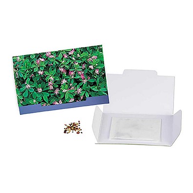 Flower-Card mit Samen, Persischer Klee, 1-seit. Druck