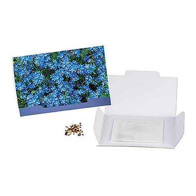 Flower-Card mit Samen, Vergissmeinnicht, 1-seit. Druck