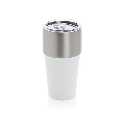 Fluid Becher aus RCS-zertifiziert recyceltem Stahl, 500ml, weiß