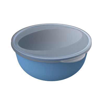 Food-Bowl ToGo, Classic, 1,0 l, behagliches blau/transparent-milchig