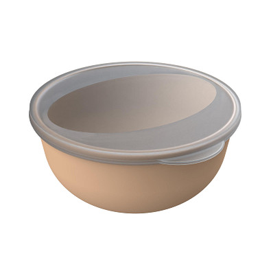 Food-Bowl ToGo, Classic, 1,0 l, beständiges braun/transparent-milchig