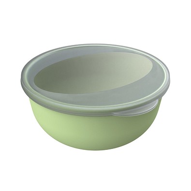 Food-Bowl ToGo, Classic, 1,0 l, geselliges grün/transparent-milchig