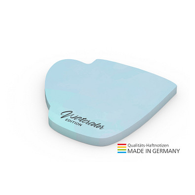 Geiger-Notes Haftnotiz Form aus 72 x 72 mm green+blue, inkl. Druck, Tasse