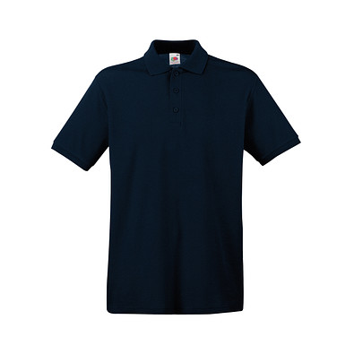 FRUIT OF THE LOOM® Unisex Poloshirt Pique, Deep Navy, XXL