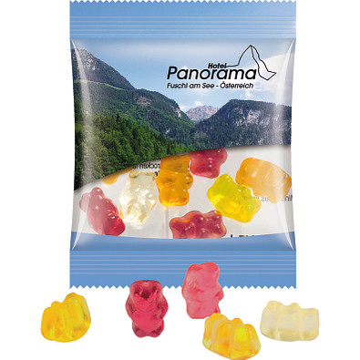 Trolli Fruchtgummi Minitüte Gummibärchen 7g, inkl. Druck, transparente Folie Trolli Fruchtgummi Minitüte Gummibärchen 7g, inkl. Druck, transparente Folie