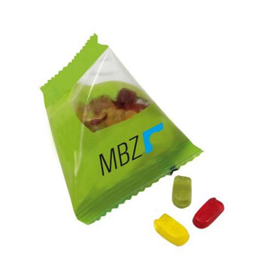 Trolli Fruchtgummi Tetraeder, Handy, inkl. Druck, transparente Folie Trolli Fruchtgummi Tetraeder, Handy, inkl. Druck, transparente Folie