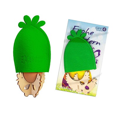 Frühstücksei-Set, grün, 2-seit. Druck