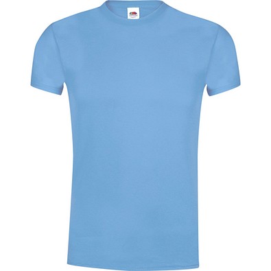 FRUIT OF THE LOOM® Unisex T-Shirt Original T, M, HELLBLAU