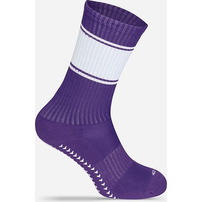 Fußballsocken, 42-46, Purple / White