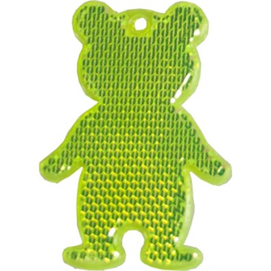 Fußgängerreflektor Bär, neongelb