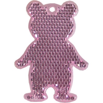 Fußgängerreflektor Bär, rosa