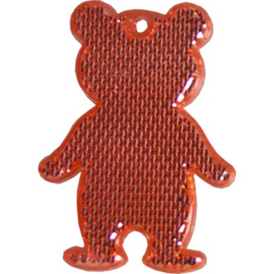 Fußgängerreflektor Bär, rot