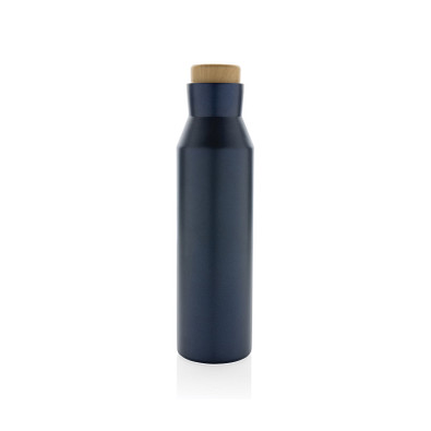 Gaia Vakuumflasche aus RCS recyceltem Stainless-Steel, blau