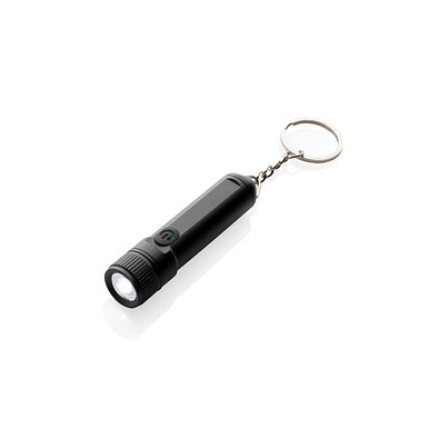 Gear X wiederaufladbare ultrahelle Key-Chain Taschenlampe, schwarz