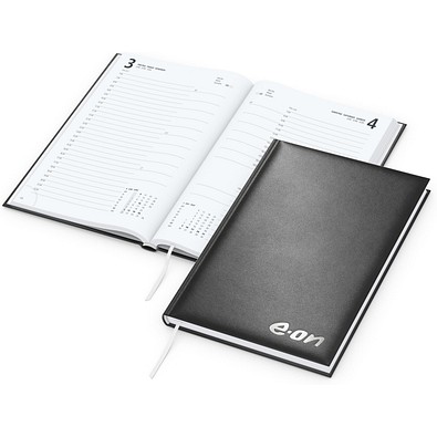Geiger-Notes Buchkalender Basic Bestseller, schwarz, inkl. Silberprägung