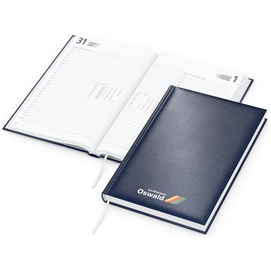 Geiger-Notes Buchkalender Image Bestseller Cover-Star, dunkelblau, inkl. Siebdruck-Digital