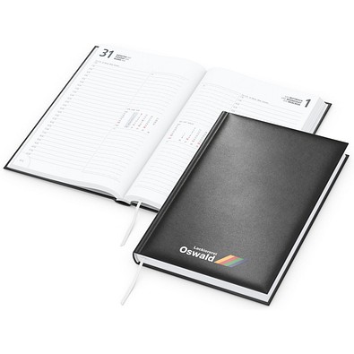 Geiger-Notes Buchkalender Image Bestseller, Cover-Star, schwarz, inkl. Siebdruck-Digital