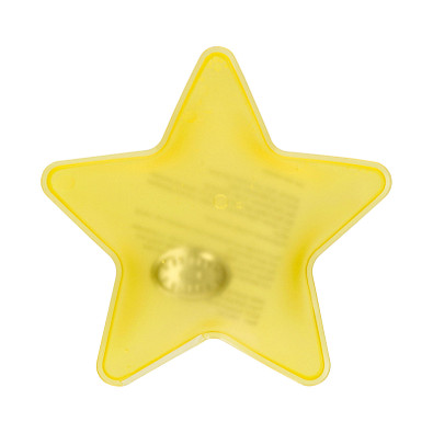 Gel-Wärmekissen Stern, klein, gelb