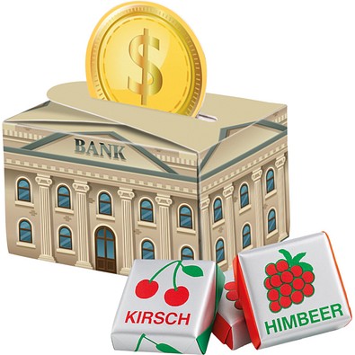 Geschenkbox Mini rund, Böhme Fruchtkaramelle, inkl. Druck