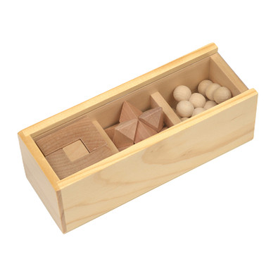 Geschicklichkeitsspiel-Set BRAIN POWER,braun