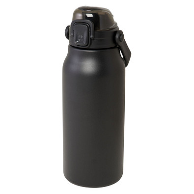 Giganto 1600 ml RCS-zertifizierte Kupfer-Vakuum Isolierflasche aus recyceltem Edelstahl, schwarz
