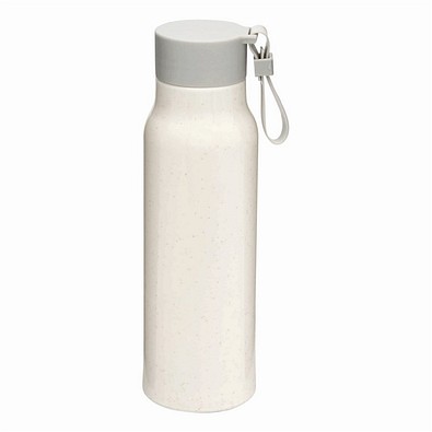 Glas-Trinkflasche ECO DRINK mit Ummantelung,beige
