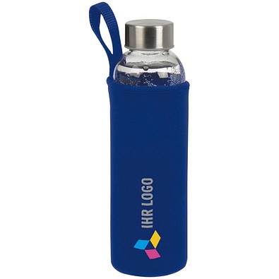 Trinkflasche Klagenfurt mit Sleeve, 500 ml, blau