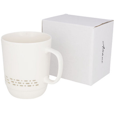 Glimpse durchsichtige Keramiktasse, 470 ml, weiß Glimpse durchsichtige Keramiktasse, 470 ml, weiß