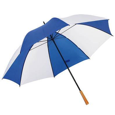 Golfschirm Raindrops, weiß-blau Golfschirm Raindrops, weiß-blau