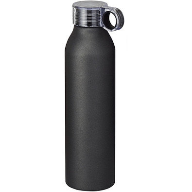 Grom 650 ml Aluminium Sportflasche, schwarz Grom 650 ml Aluminium Sportflasche, schwarz