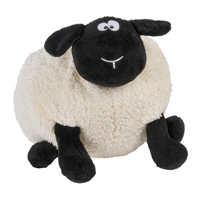 Großes Plüsch-Schaf SAMIRA, schwarz, weiß